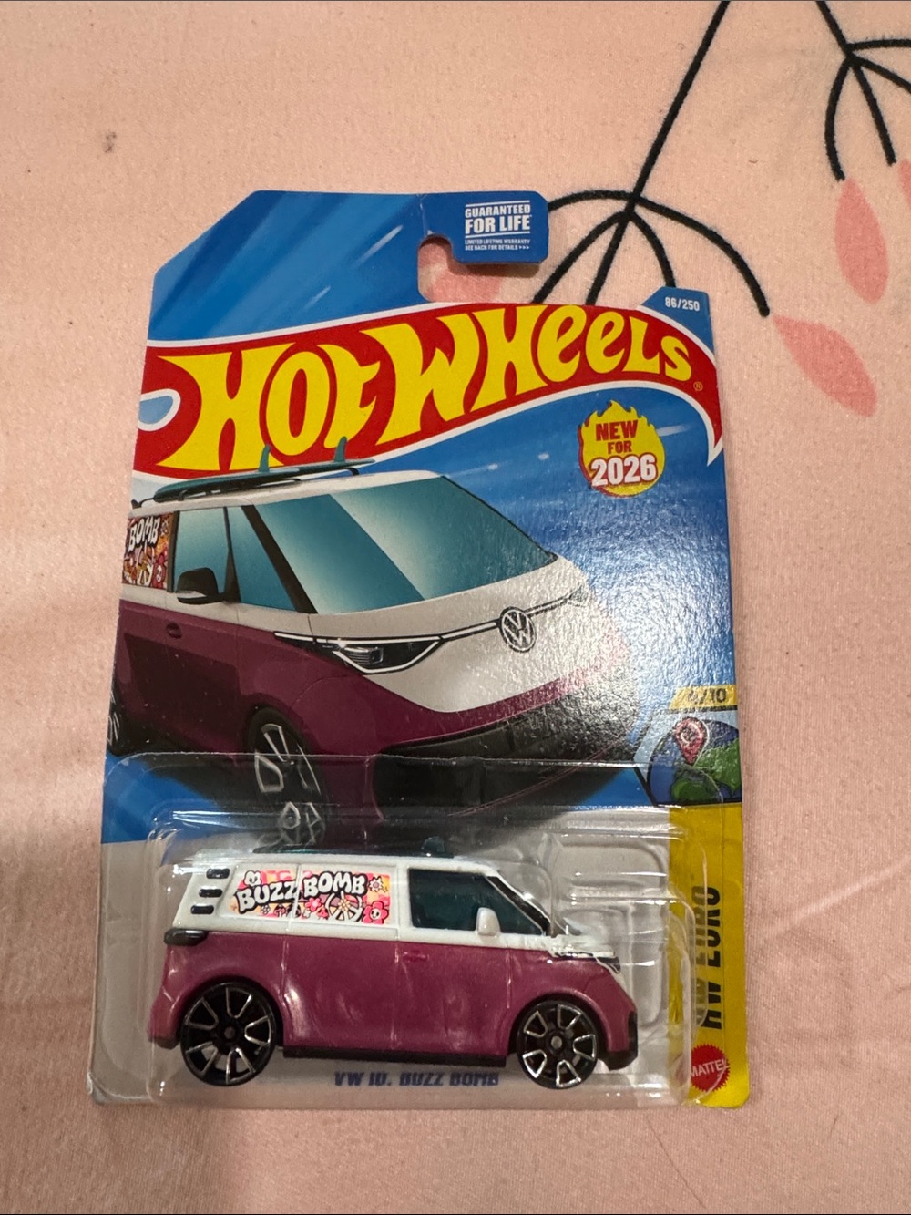Hot Wheels VW ID. Buzz Bomb Pink Die-Cast Vehicle